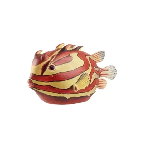 Pesce palla Lactoria decorativo Cm. 25x12x13,5 h. - L'oca Nera