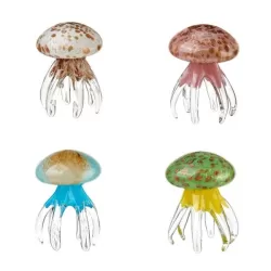 Medusa decorativa - set 4 pezzi Cm. 10x13,5 h. - L'oca Nera