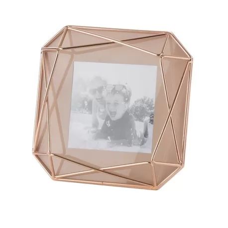 Portafoto quadrato cipria Cm. 17,5x17,5x4 (10x10) - L'oca Nera