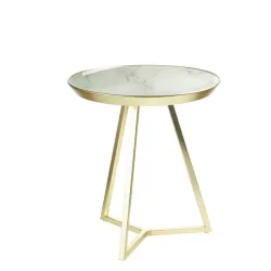 Tavolino tondo Cm. 42x46 h. - L'oca Nera