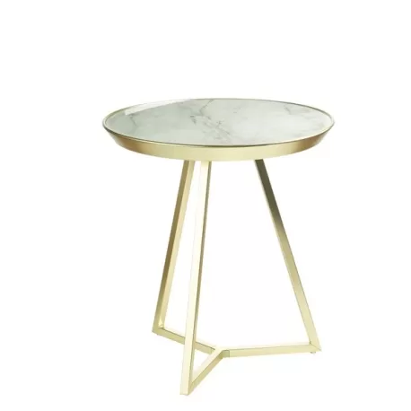 Tavolino tondo Cm. 42x46 h. - L'oca Nera