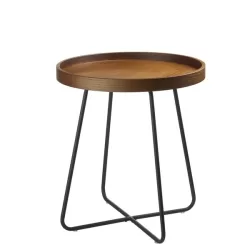 Tavolino tondo Cm. 46x52 h. - L'oca Nera