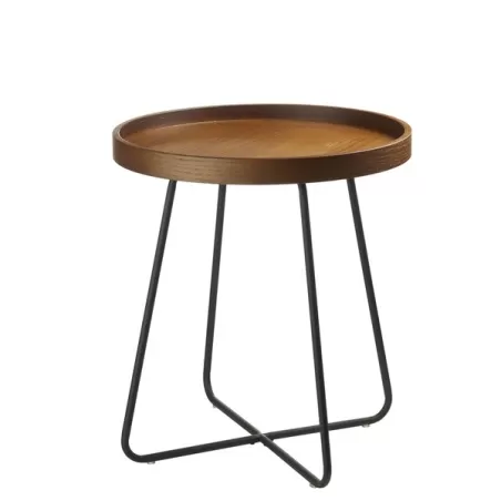 Tavolino tondo Cm. 46x52 h. - L'oca Nera