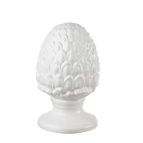 Pigna bianco Cm. 13x21 h. - L'oca Nera