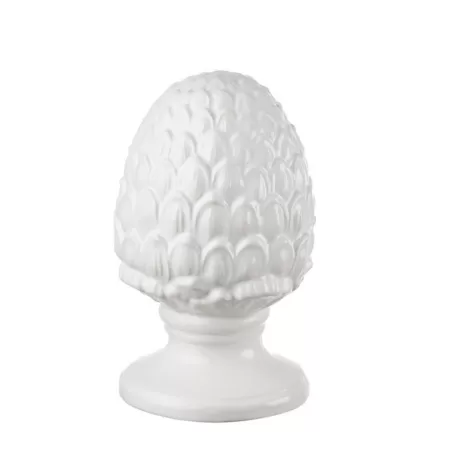 Pigna bianco Cm. 13x21 h. - L'oca Nera