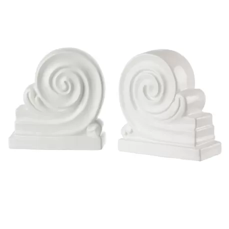 Fermalibri Capitello - set 2 pezzi Cm. 16x7,5x17,5 h. - L'oca Nera