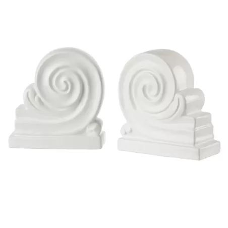 Fermalibri Capitello - set 2 pezzi Cm. 16x7,5x17,5 h. - L'oca Nera