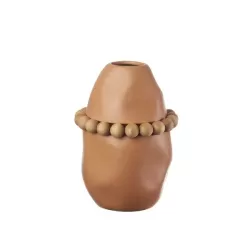 Vaso basso con collana Cm. 18x25 h. - L'oca Nera