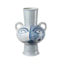 Vaso alto con manici Cm. 25x23x36 h. - L'oca Nera