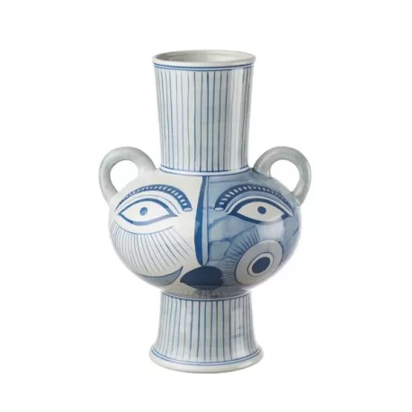 Vaso alto con manici Cm. 25x23x36 h. - L'oca Nera