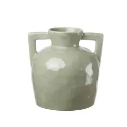 Vaso basso con manici Cm. 22x20x22 h. - L'oca Nera