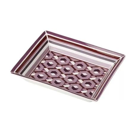 Svuotatasche rettangolare Astoria Cm. 20,5x17x3,5 h. - L'oca Nera