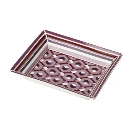 Svuotatasche rettangolare Astoria Cm. 20,5x17x3,5 h. - L'oca Nera