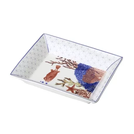 Svuotatasche rettangolare Milos Cm. 20,5x17x3,5 h. - L'oca Nera