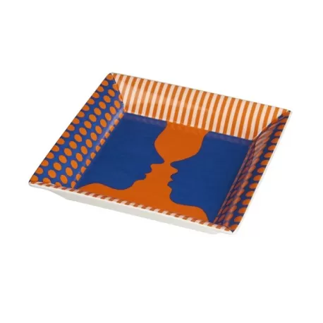 Svuotatasche quadrato Roma Cm. 21x21x5 h. - L'oca Nera