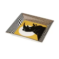 Svuotatasche quadrato Zambia Cm. 21x21x5 h. - L'oca Nera