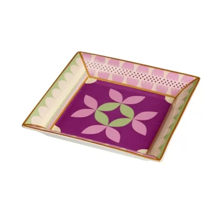 Svuotatasche quadrato Fiji Cm. 21x21x5 h. - L'oca Nera