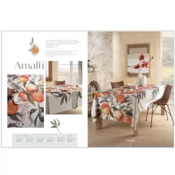 Amalfi, Tovaglia antimacchia Cm.155x320, 12 posti - L'oca Nera 2