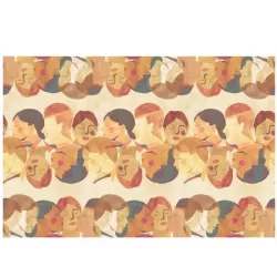 Erice, Tovaglia antimacchia Cm.155x155, 4 posti - L'oca Nera