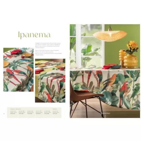 Ipanema, Tovaglia antimacchia Cm.155x180, 6 posti - L'oca Nera