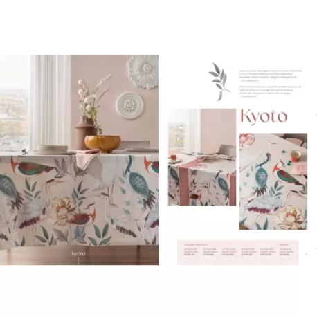 Kyoto, Tovaglia antimacchia Cm.155x320, 12 posti - L'oca Nera