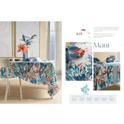 Maui, Tovaglia antimacchia Cm.155x320, 12 posti - L'oca Nera 2