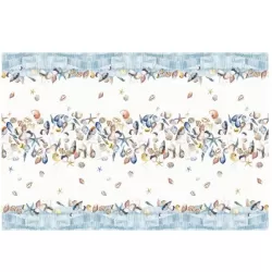 Panarea, Tovaglia antimacchia Cm.155x155, 4 posti - L'oca Nera