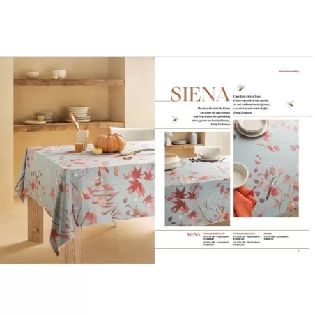 Siena, Tovaglia antimacchia Cm.155x155, 4 posti - L'oca Nera