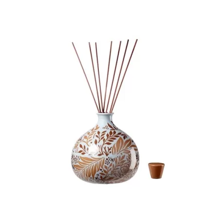 Eos - Diffusore di essenze Lt. 2,00 con bastoncini marroni 40 Cm. e shopper Cm. 18,5x20 h. - L'oca Nera