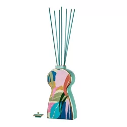 Honolulu - Diffusore di essenze Lt. 1,80 con bastoncini verdi 50 Cm. e shopper Cm. 13x6x26,5 h. - L'oca Nera