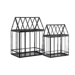 Mini Serre - set 2 pezzi Cm. 22x15x32 h. - 30x19x39 h. - L'oca Nera