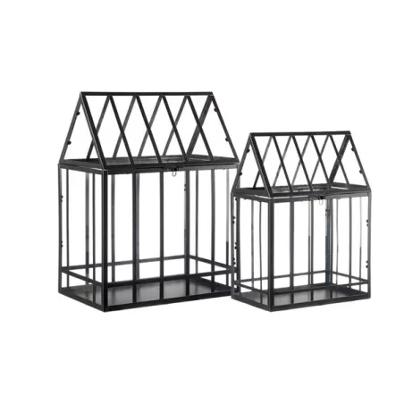 Mini Serre - set 2 pezzi Cm. 22x15x32 h. - 30x19x39 h. - L'oca Nera