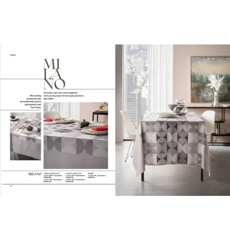 Milano, Tovaglia antimacchia Cm.155x155, 4 posti - L'oca Nera