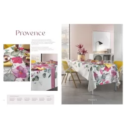 Provence, Tovaglia antimacchia Cm.155x155, 4 posti - L'oca Nera 2