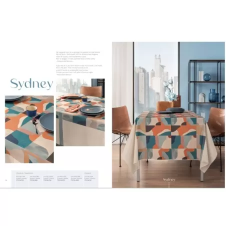 Sydney, Tovaglia antimacchia Cm.155x180, 6 posti - L'oca Nera