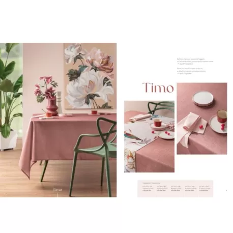 Timo, Tovaglia antimacchia Cm.155x230, 8 posti  - L'oca Nera