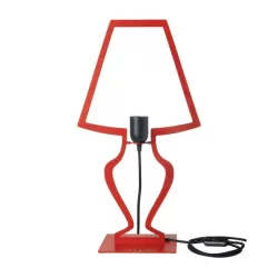 Lampada Silhouette, Rosso - Arti e Mestieri