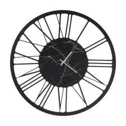 Orologio Big 90, Marmo Nero - Arti e Mestieri