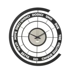 Orologio Skipper, Nero e Bianco Marmo - Arti e Mestieri