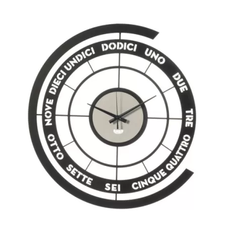 Orologio Skipper, Nero e Bianco Marmo - Arti e Mestieri