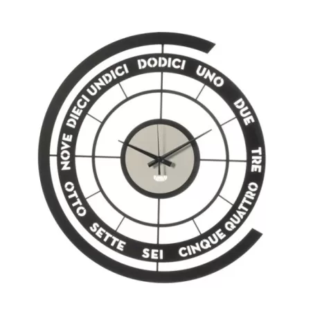 Orologio Skipper, Nero e Bianco Marmo - Arti e Mestieri