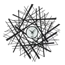 Orologio Shanghai, Nero e Bianco Marmo - Arti e Mestieri