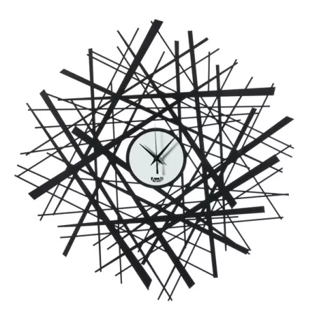 Orologio Shanghai, Nero e Bianco Marmo - Arti e Mestieri