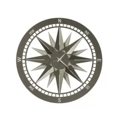 Orologio Bussola Piccolo, Sabbia e Bronzo - Arti e Mestieri