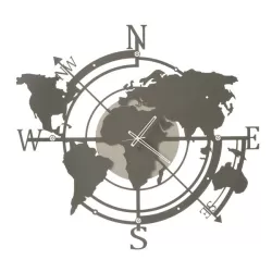 Orologio Planisfero Grande, Avorio e Fango - Arti e Mestieri