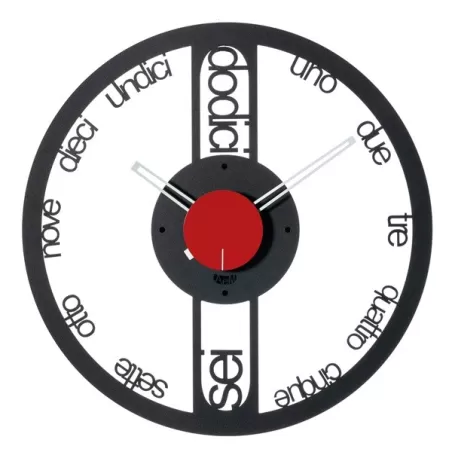 Orologio Circolo Piccolo, Nero - Arti e Mestieri