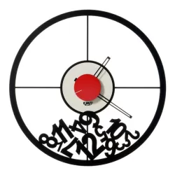 Orologio Mixer, Nero e Bianco Marmo - Arti e Mestieri