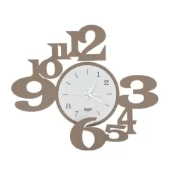 Orologio King, Beige e Bianco - Arti e Mestieri