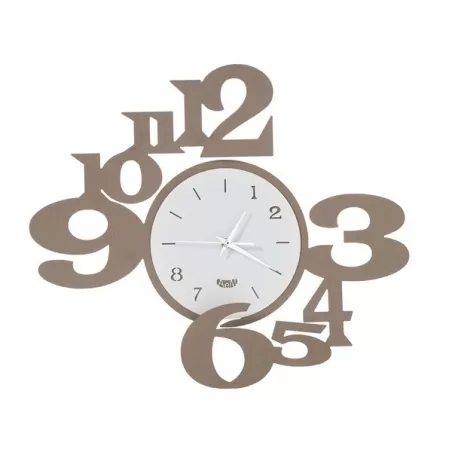 Orologio King, Beige e Bianco - Arti e Mestieri