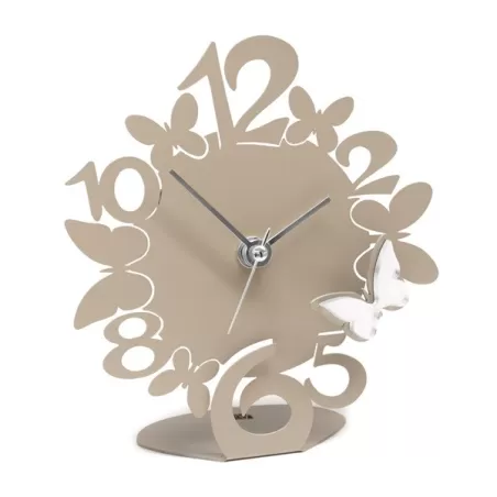 Orologio Sciame Farfalle, Sabbia Appoggio Argento - Arti e Mestieri